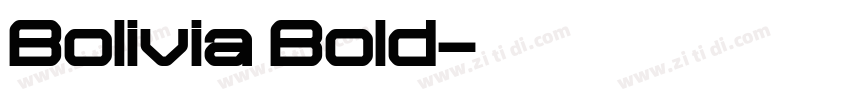 Bolivia Bold字体转换